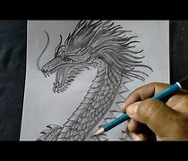 Gambar Naga Keren Pensil